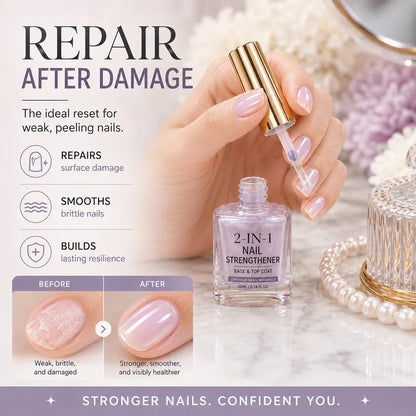 🔥Last Day Buy 1 Get 1 Free $ 9.99 Each🔥✨Lilac Glossy Mirror Nail Strengthener