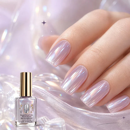 🔥Last Day Buy 1 Get 1 Free $ 9.99 Each🔥✨Lilac Glossy Mirror Nail Strengthener