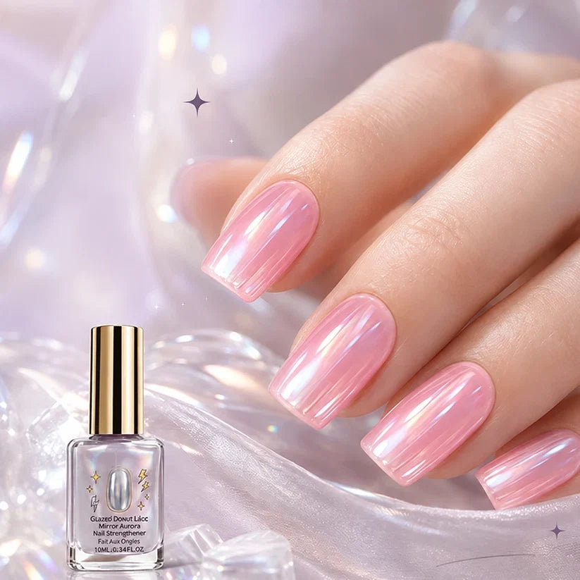 🔥Last Day Buy 1 Get 1 Free $ 9.99 Each🔥✨Lilac Glossy Mirror Nail Strengthener